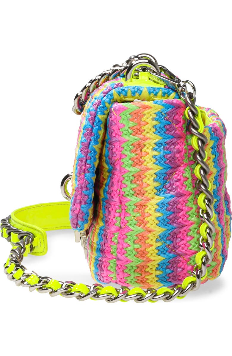 Steve Madden Prism Woven Neon Crossbody Bag, Alternate, color,