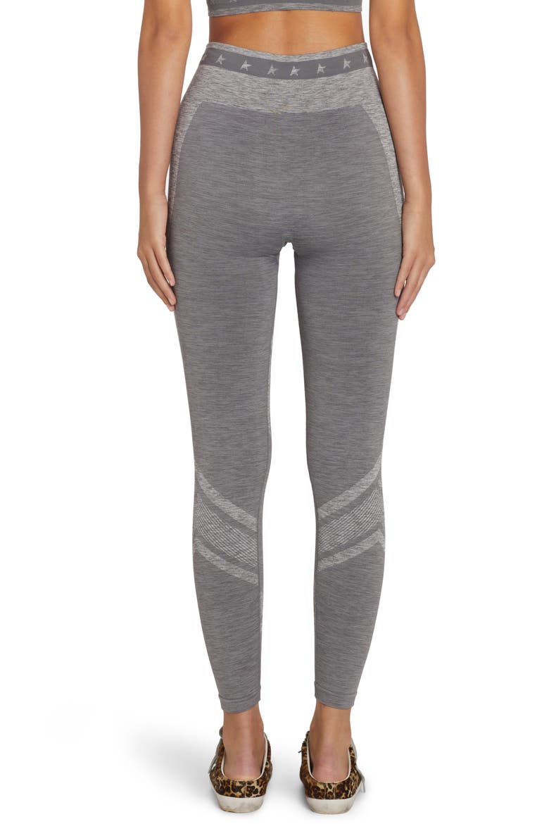 Mélange High Waist Leggings, Alternate, color, MELANGE GREY