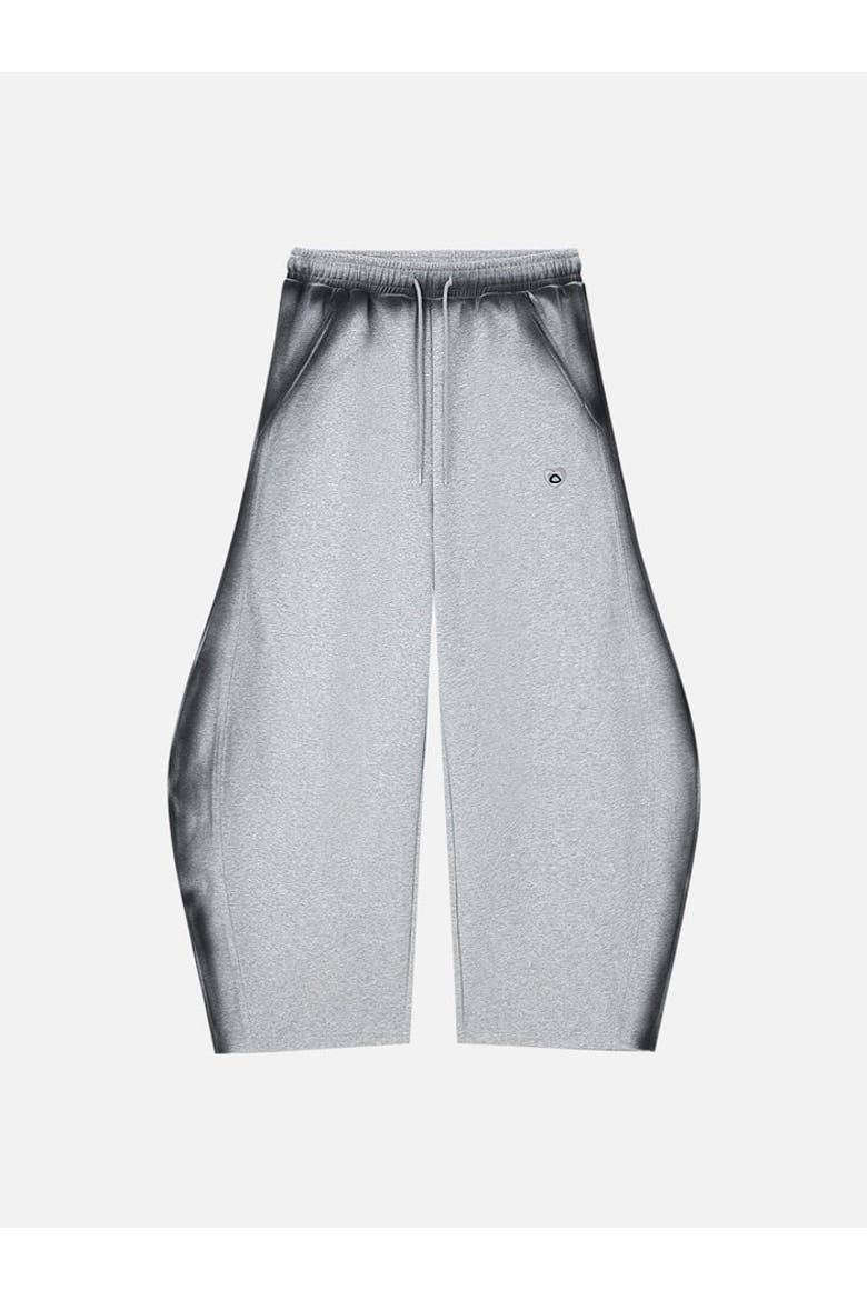 Inkjet Super Baggy Barrel Sweatpants, Main, color, Grey