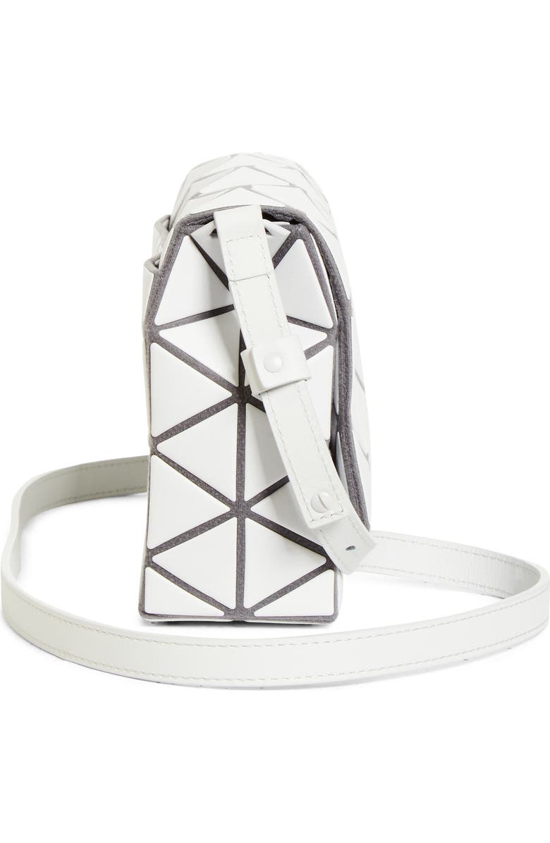 Bao Bao Issey Miyake Fossette Flap Crossbody Bag, Alternate, color, Light Gray