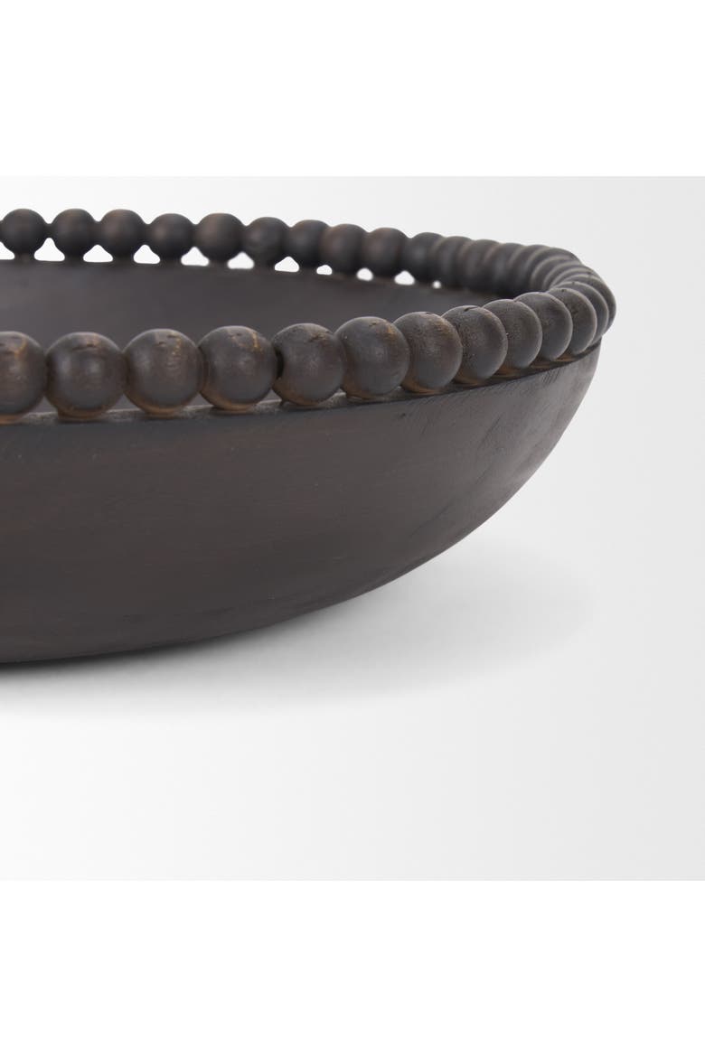 Wendell Wood Beads Round Bowls, Alternate, color, Black