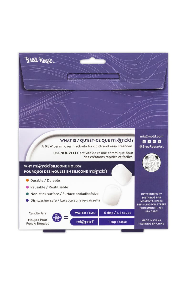 Brea Reese Mix2Mold Molds Value Set Candle Holder 2Pc, Alternate, color, Multicolored