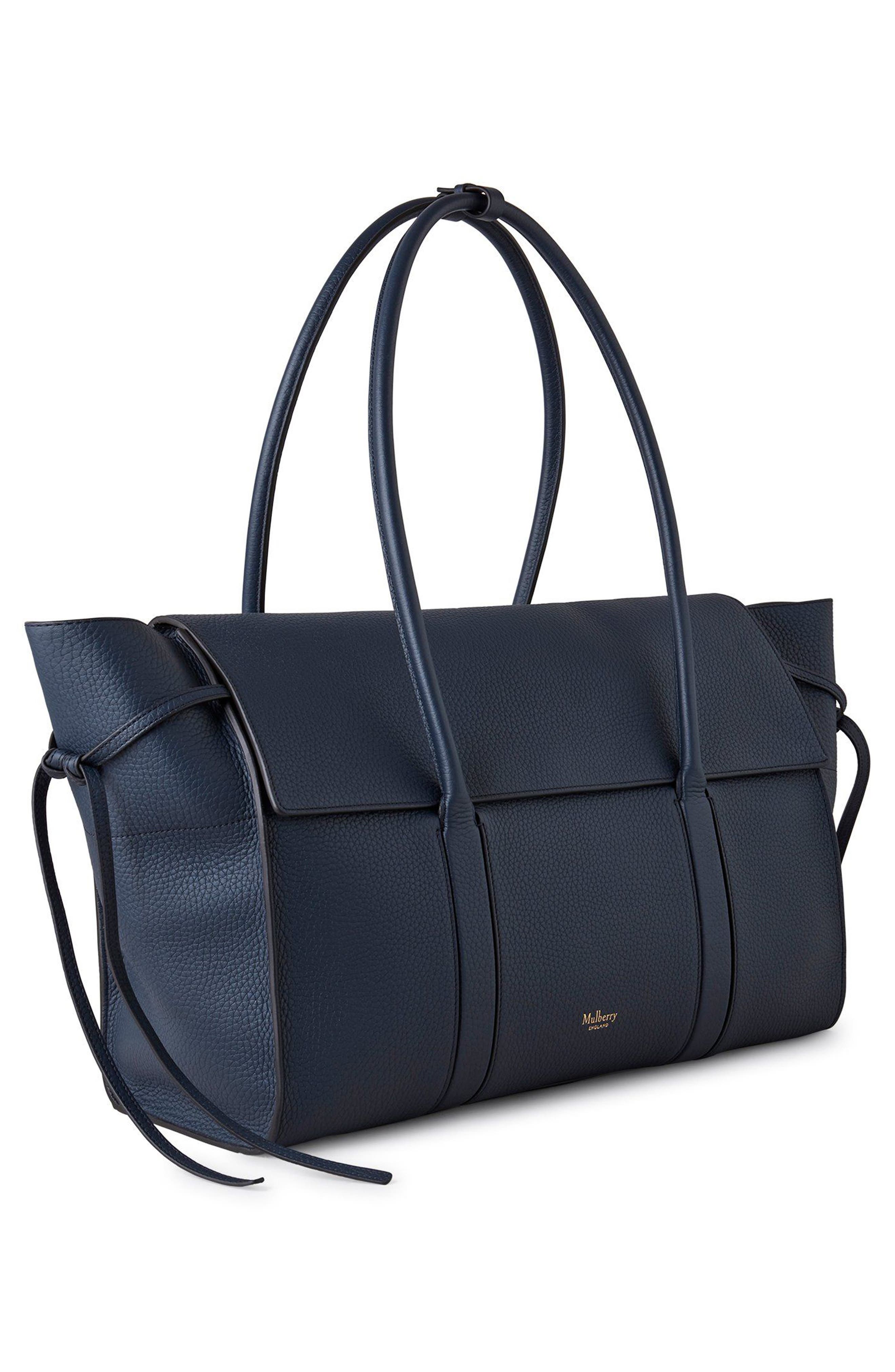 Mulberry Large Soft Bayswater Leather Satchel, Alternate, color, 