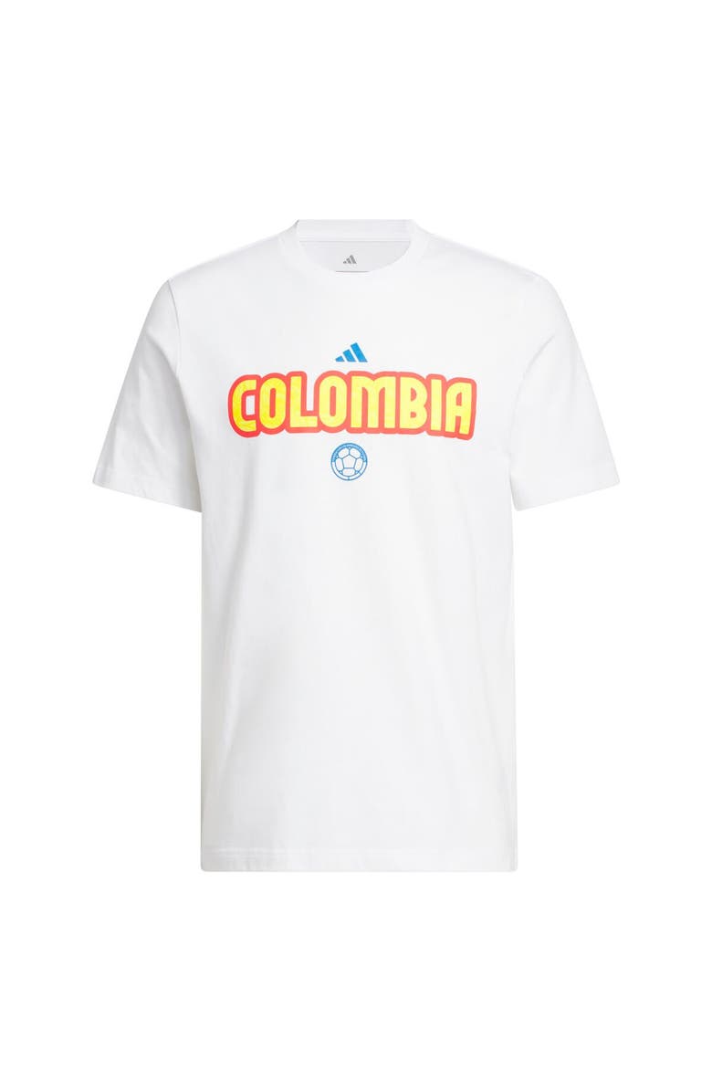 adidas Men's adidas White Colombia National Team Jersey Hook T-Shirt, Main, color, White