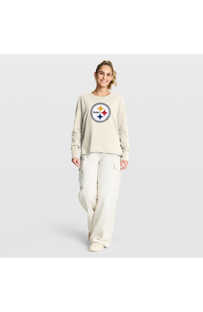 FANATICS Women's Fanatics Cream Pittsburgh Steelers Dove Legacy Long Sleeve T-Shirt, Alternate, color, Cream