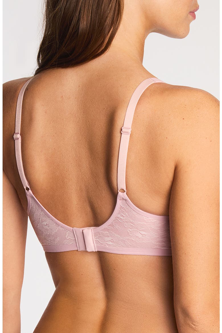 Effortlessly Lace Underwire Bra, Alternate, color, BLUSH PINK