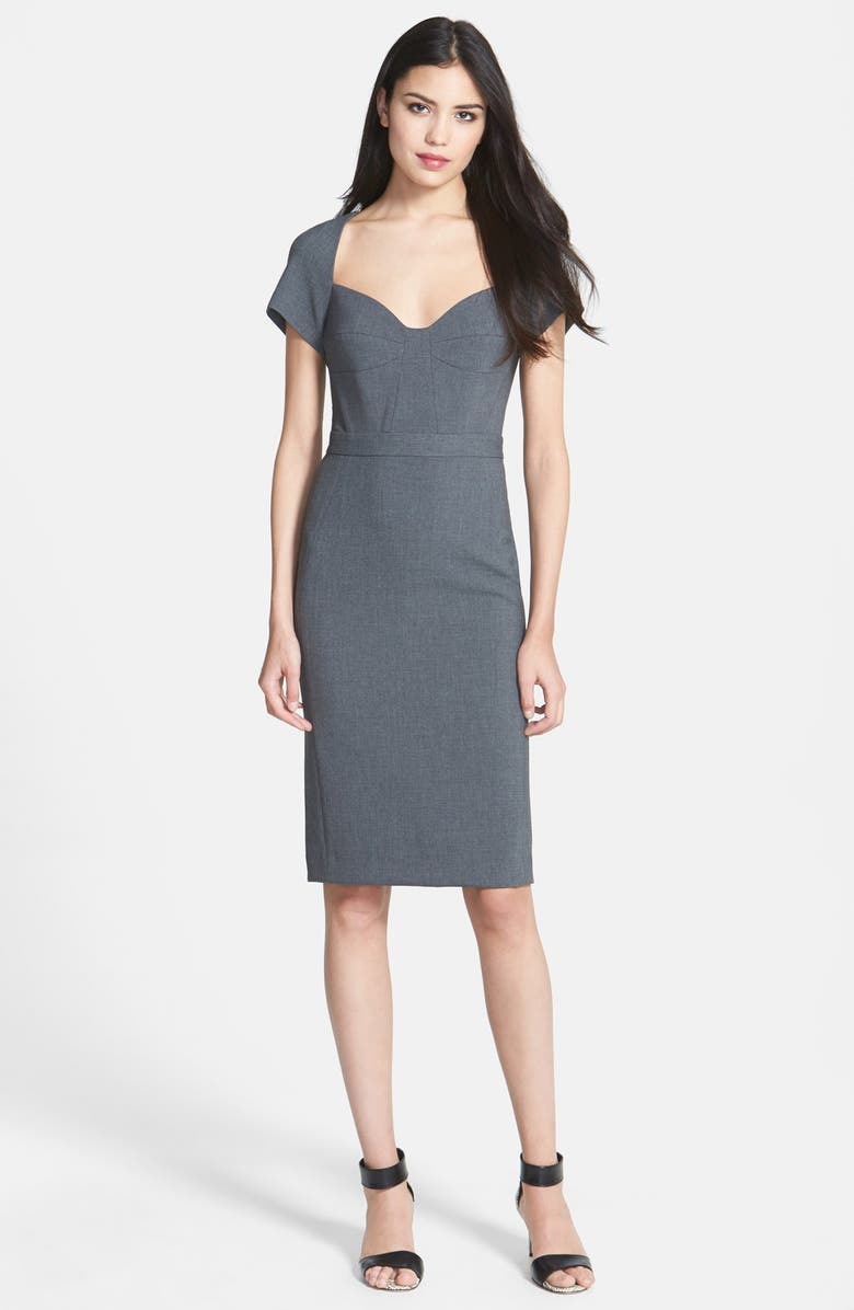 Diane von Furstenberg 'Katrina' Woven Sheath Dress, Main, color, Night Fall