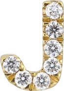 Bony Levy Icon Diamond Initial Single Stud Earring