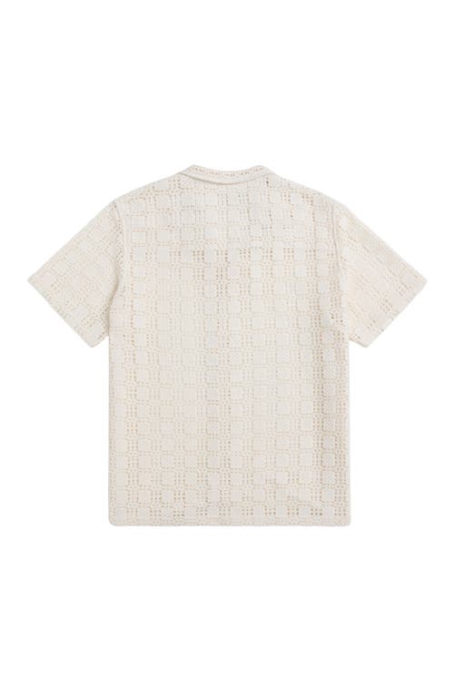 Auto-reply™ Alex Raschel Square Knit Camp Shirt