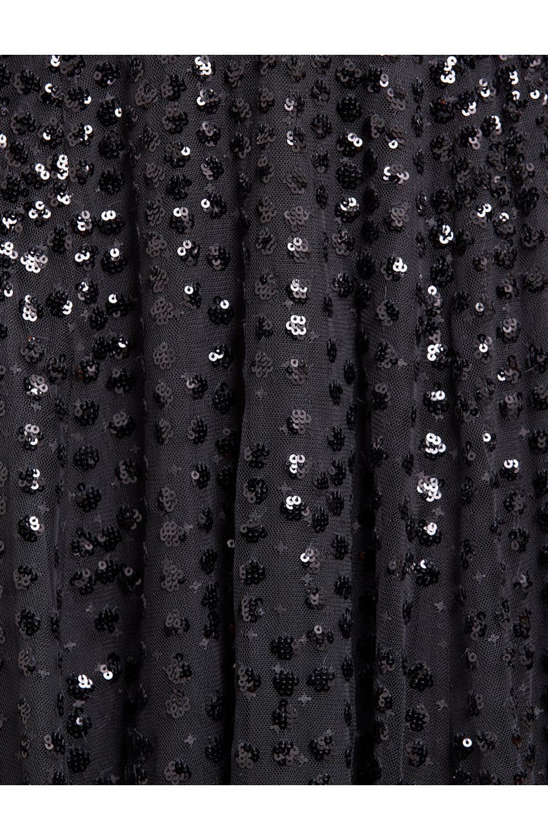 Needle & Thread Raindrop Cape Ankle Gown, Alternate, color, Graphite