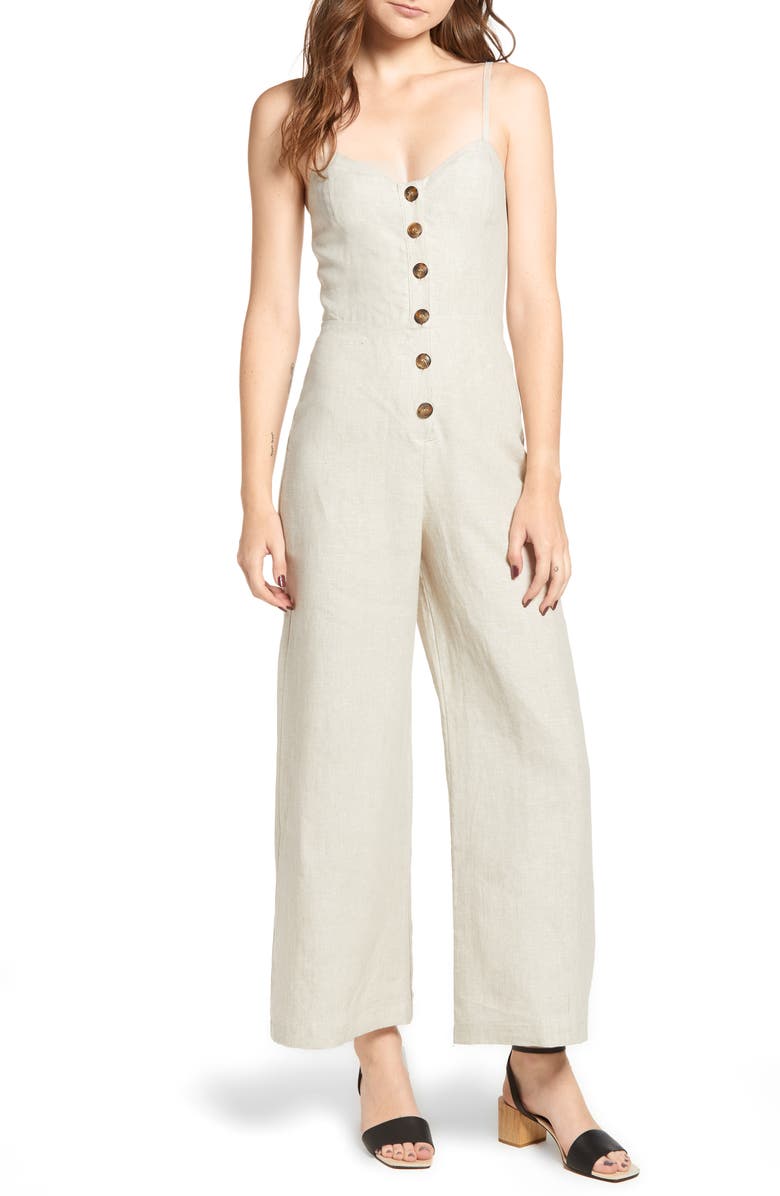 Reformation Torta Jumpsuit, Main, color, 