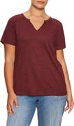 Sanctuary Notch V-Neck Cotton Blend T-Shirt
