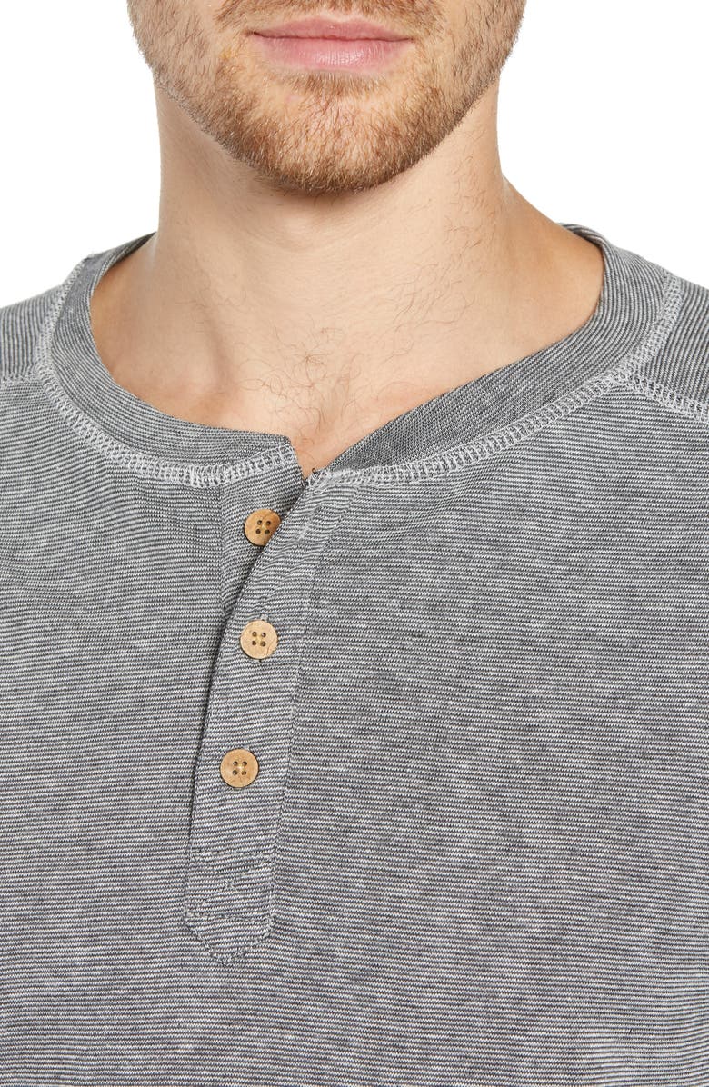 Vintage 1946 Microstripe Long Sleeve Henley, Alternate, color, 