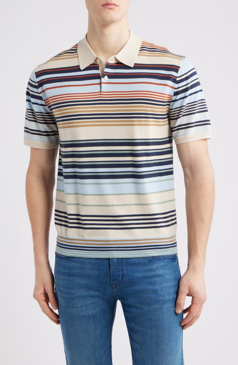 Paul Smith Merino Wool Polo Sweater, Main, color, 