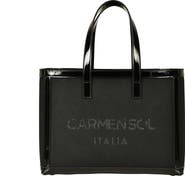 CARMEN SOL Venezia Black Tote Bag