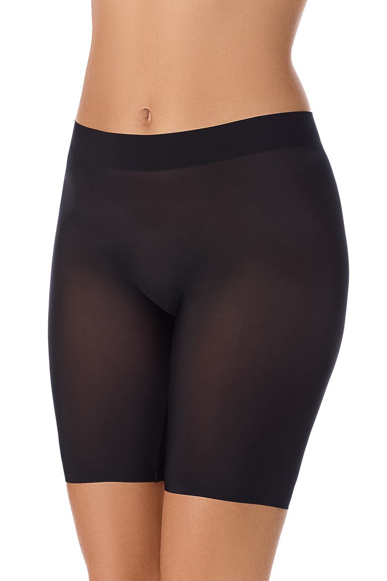 Heavenly Stretch No-Slip Shaping Shorts, Main, color, BLACK