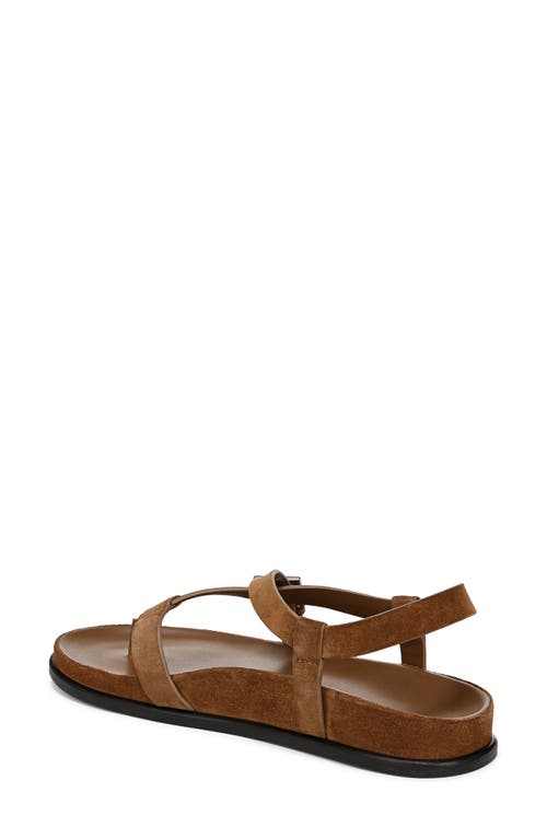 Vince Franca Suede Strappy Sandals In Elmwood