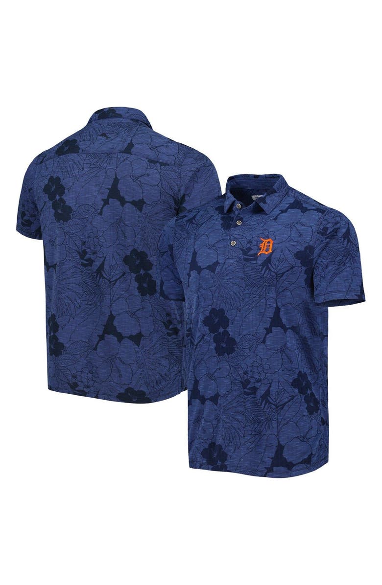 Tommy Bahama Men's Tommy Bahama  Navy Detroit Tigers Blooms Polo, Main, color, 