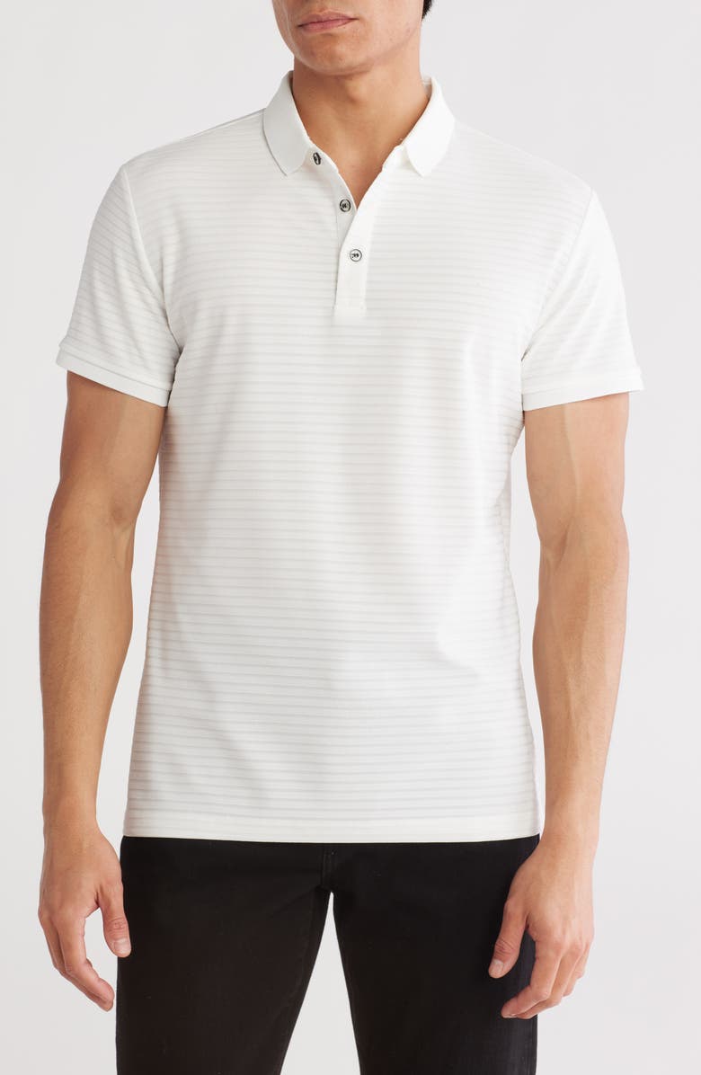 T.R. PREMIUM Slim Fit Stretch Polo, Main, color, White