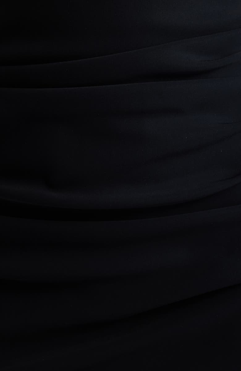 Chiara Boni La Petite Robe Nimby Beaded Floral Cocktail Midi Dress, Alternate, color, Black