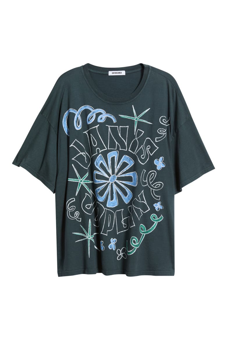 Janis Joplin Graphic Oversized T-Shirt, Alternate, color, VINTAGE BLACK