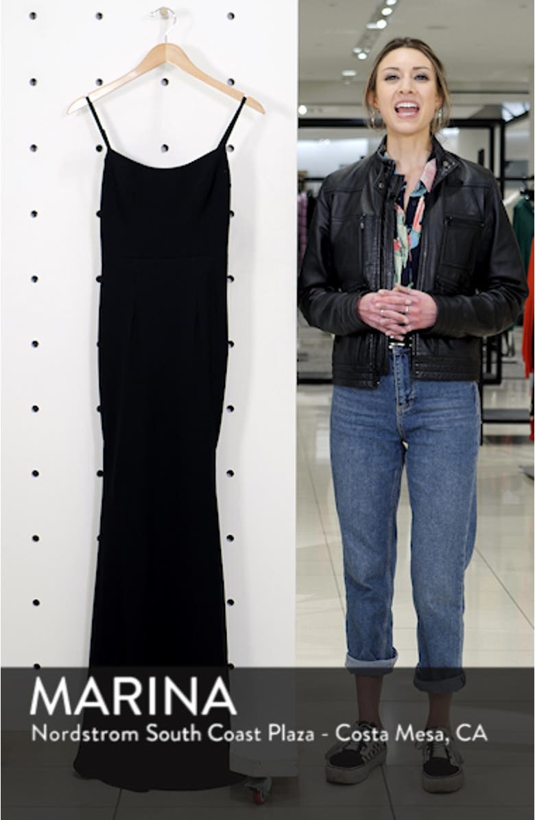 Jodi Crepe Evening Dress, sales video thumbnail