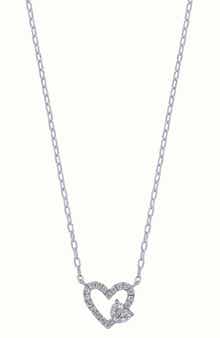 Audrey Diamond Heart Pendant Necklace