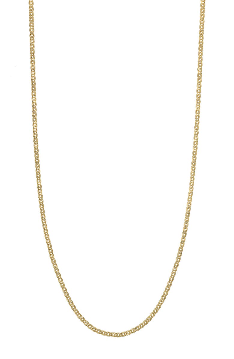 Bony Levy 14K Gold Double Curb Chain Necklace, Main, color, 