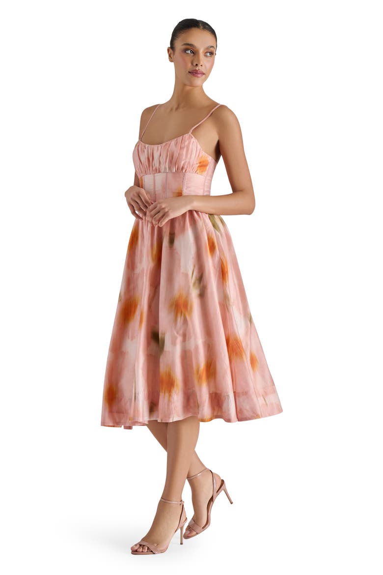 Bondi Ikat Print Fit & Flare Dress, Alternate, color, LYCHEE
