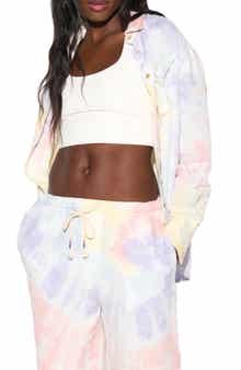 Spiritual Gangster Beaudry Embroidered Linen Blend Button-Up Shirt