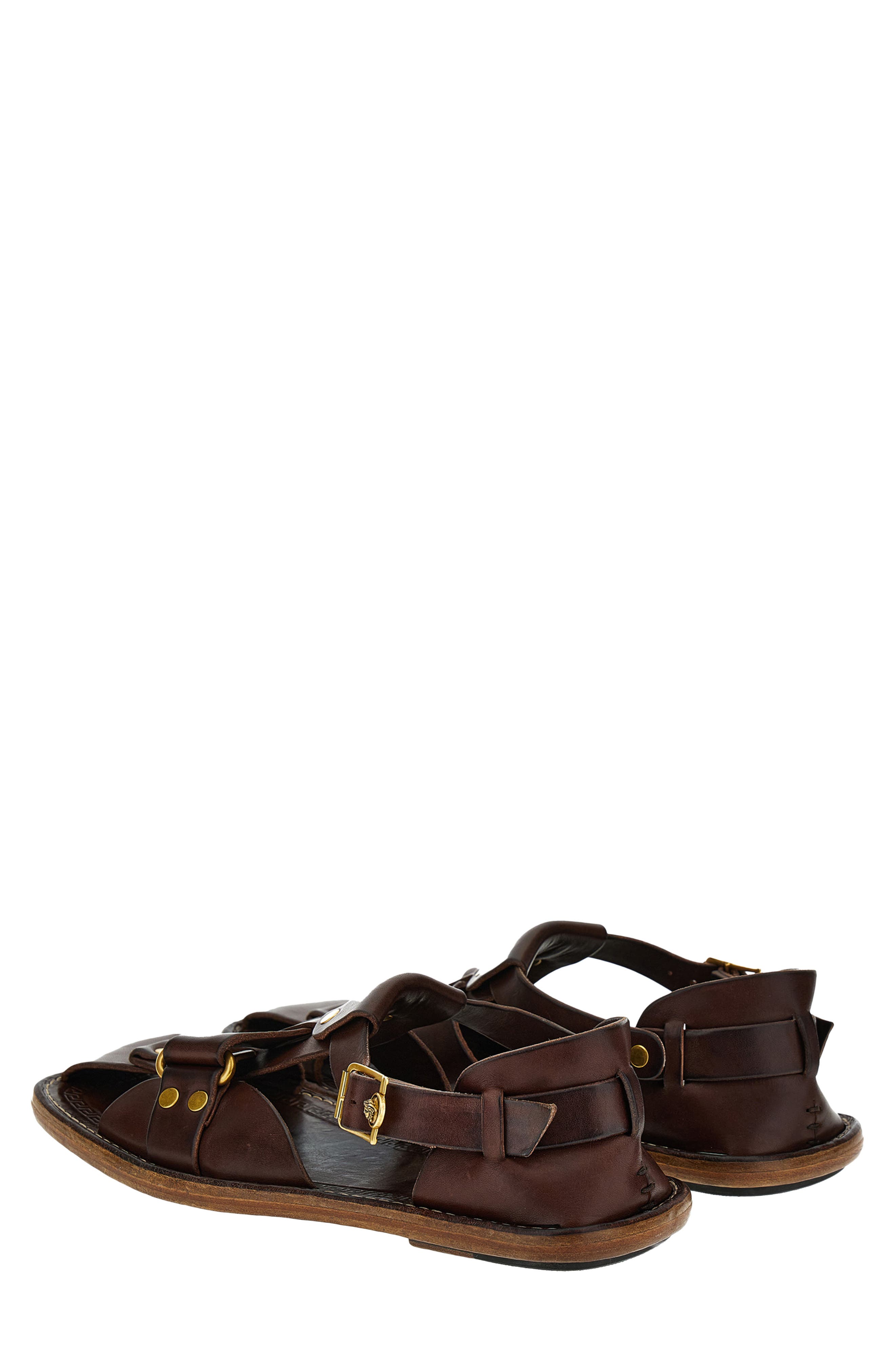 Versace First Line Souvenir Fisherman Sandal, Alternate, color, Burnt-Gold