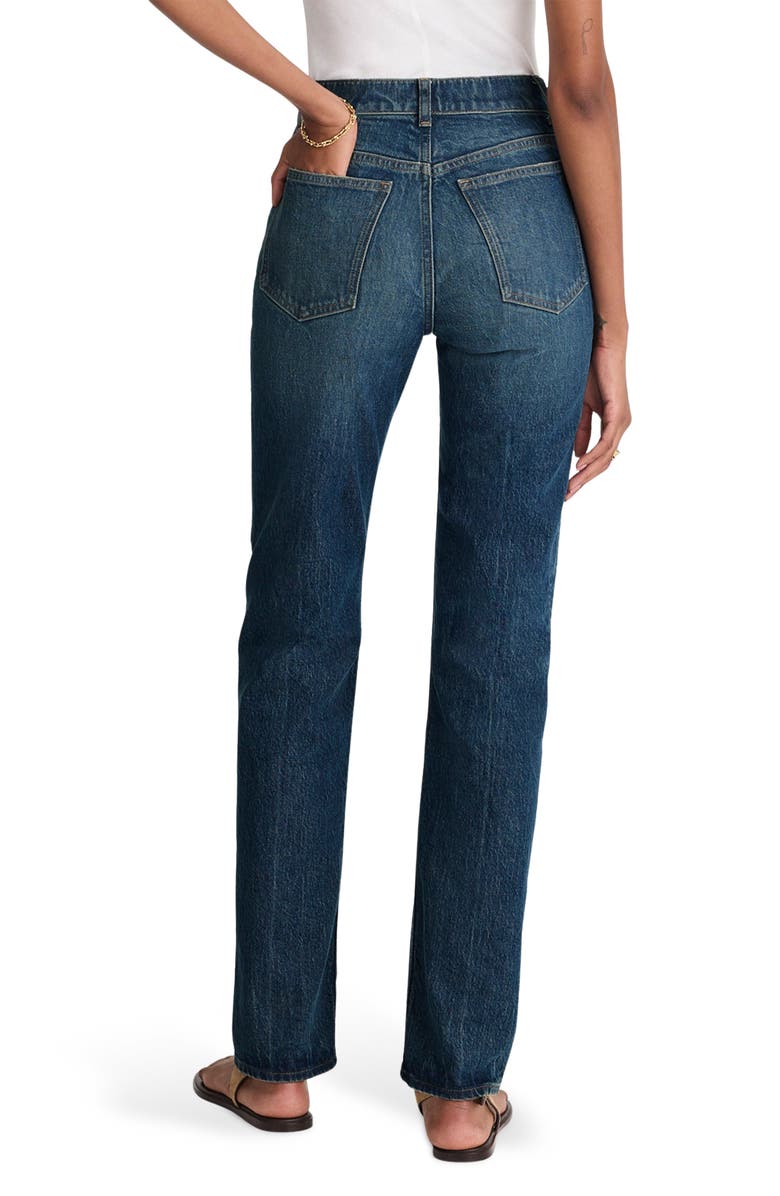 Madewell The Longline Straight Jeans, Alternate, color, Greendale Wash