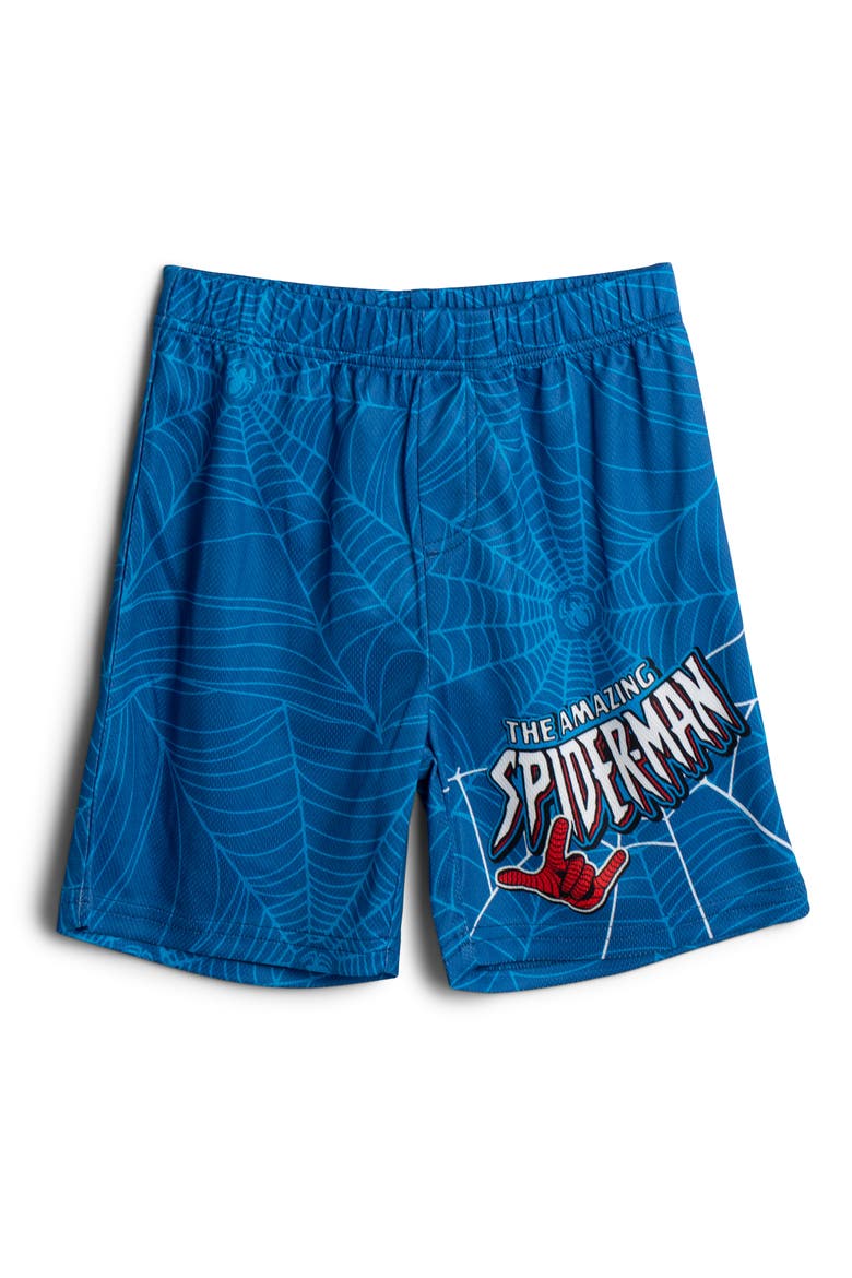 Spider-Man 2-Piece Athletic Tee and Shorts Set, Alternate, color, Cobalt Spider Man