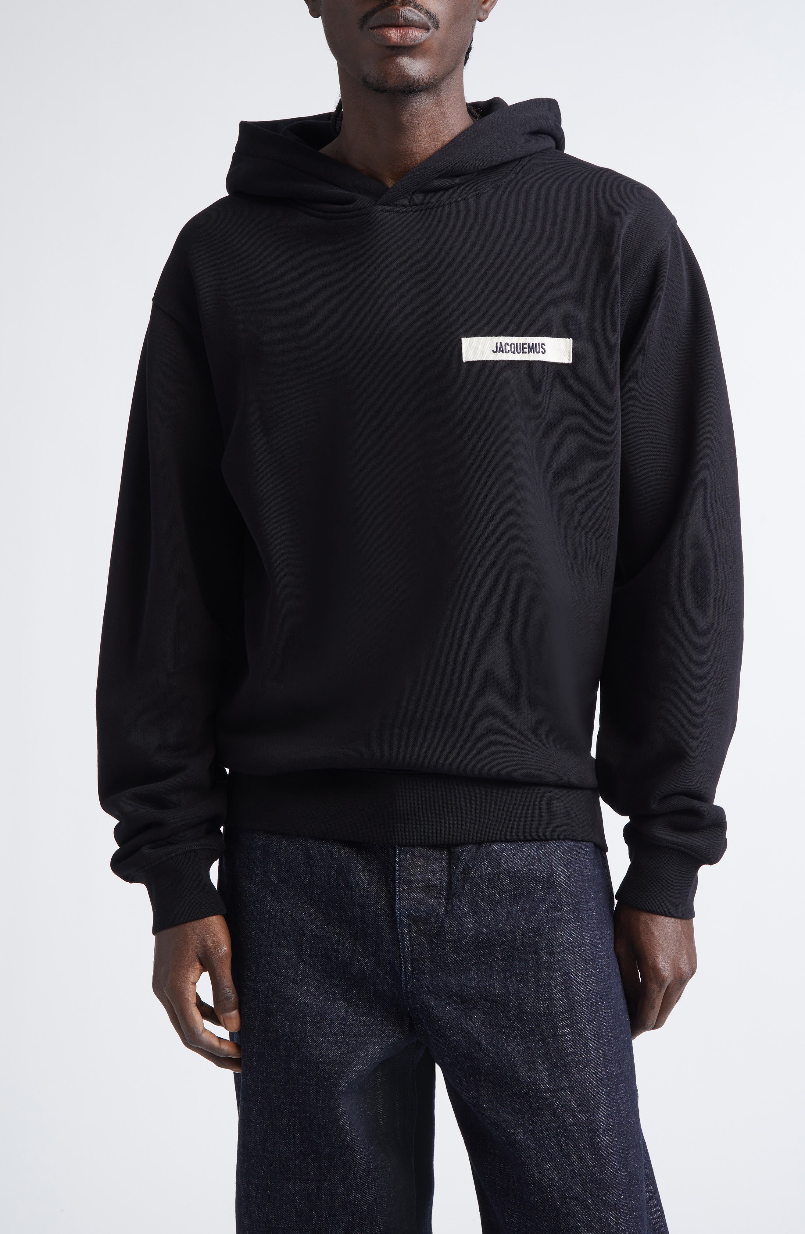 JACQUEMUSパーカーブルゾン未使用34 Jacquemus Le Camionneur Gros Grain Half Zip Fleece Sweatshirt