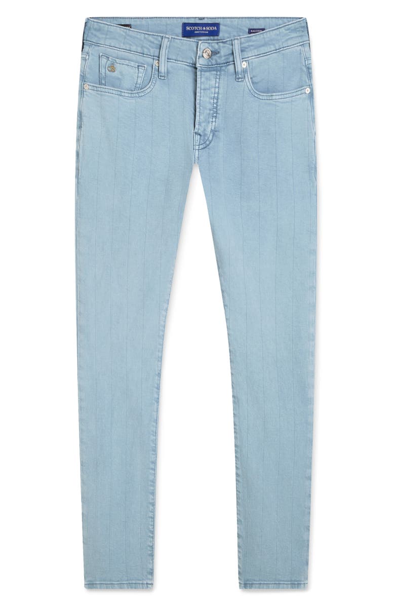 Scotch & Soda Ralston Regular Fit Slim Pinstripe Jeans, Alternate, color, Faded Denim