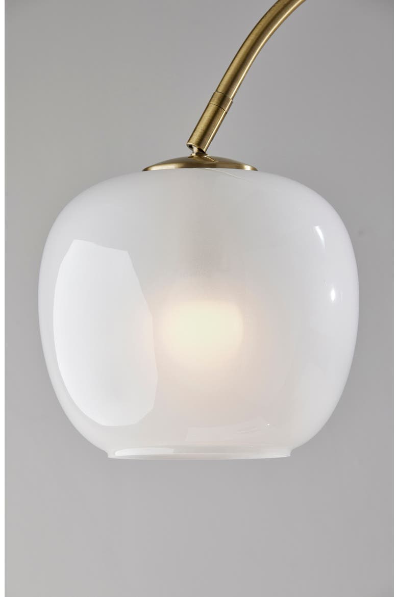 Magnolia Arc Floor Lamp, Alternate, color, ANTIQUE BRASS
