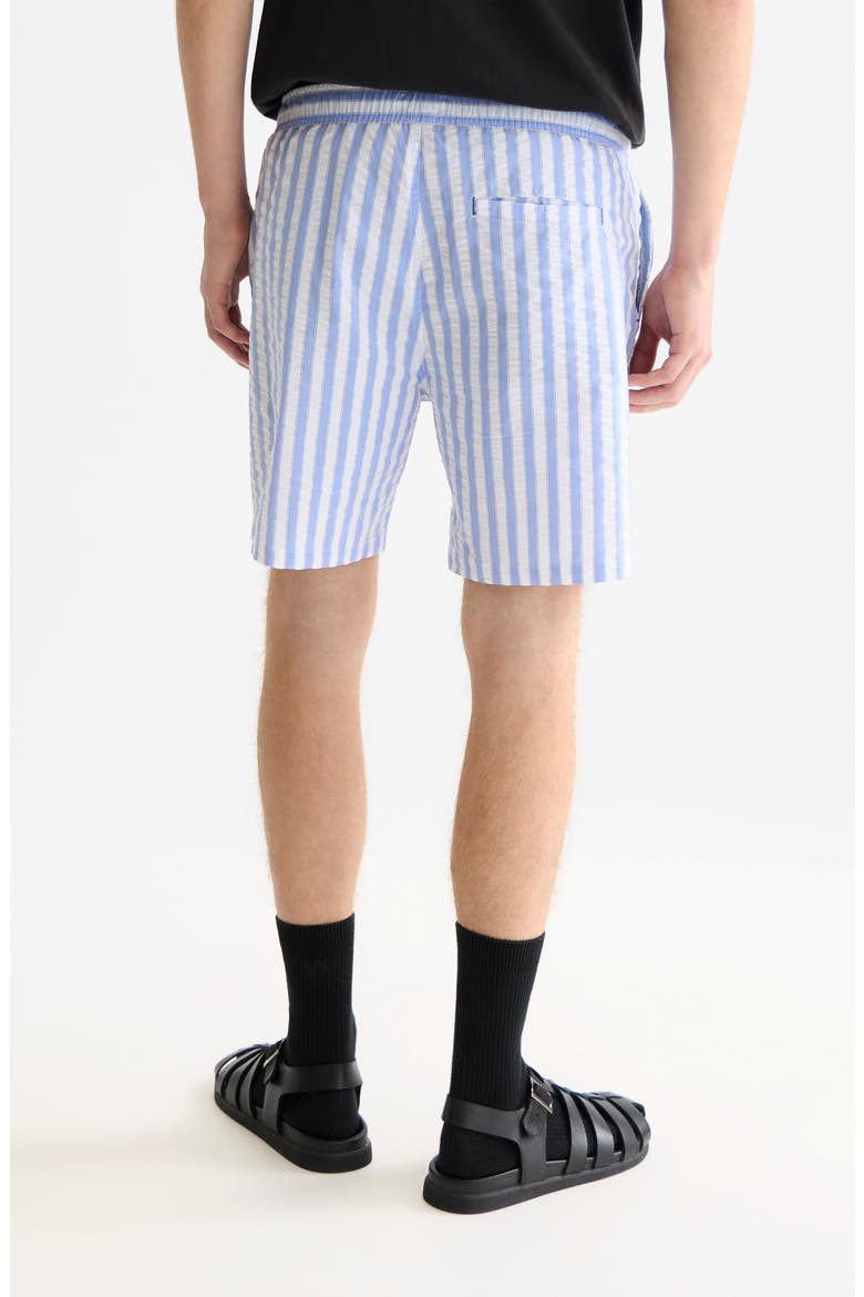 Stripe Midlength Swim Trunks, Alternate, color, CLASSIC STRIPE INFINITY