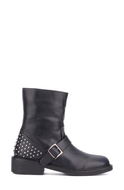 Vintage Foundry Studded Leather Boot In Black