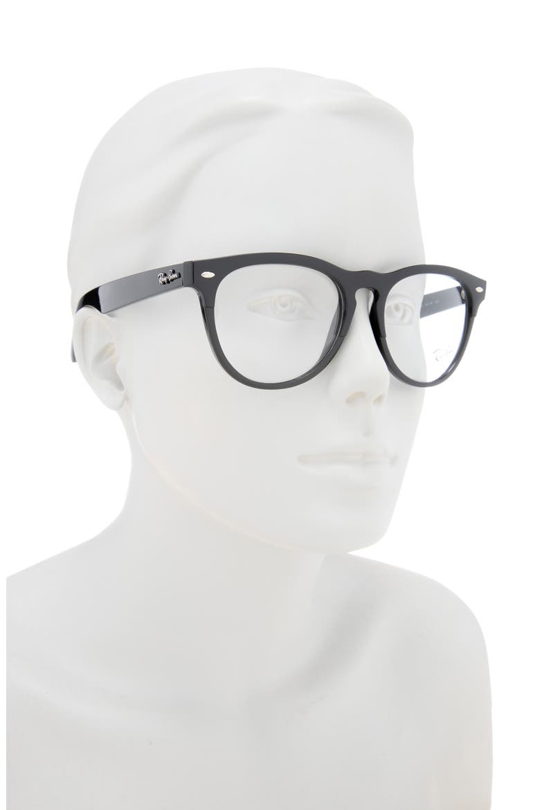 54mm Square Optical Glasses, Main, color, BLACK