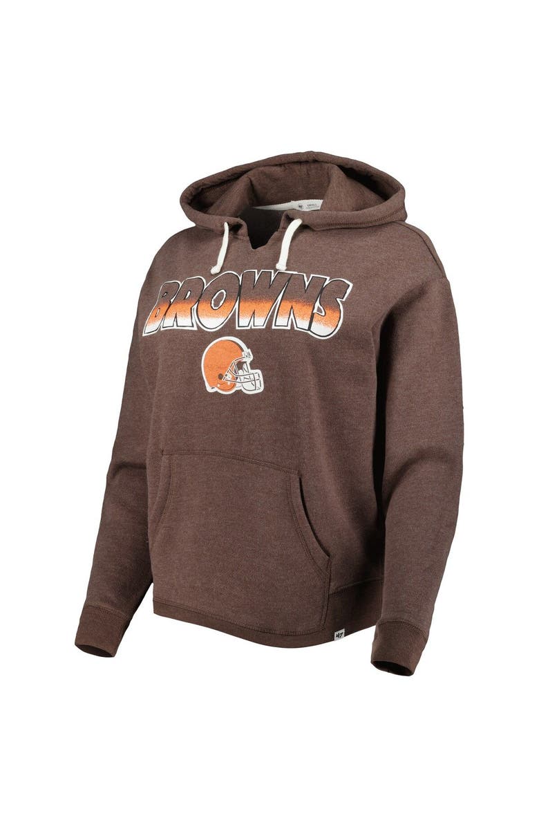 '47 Women's '47 Brown Cleveland Browns Color Rise Kennedy Pullover Hoodie, Alternate, color, Brown