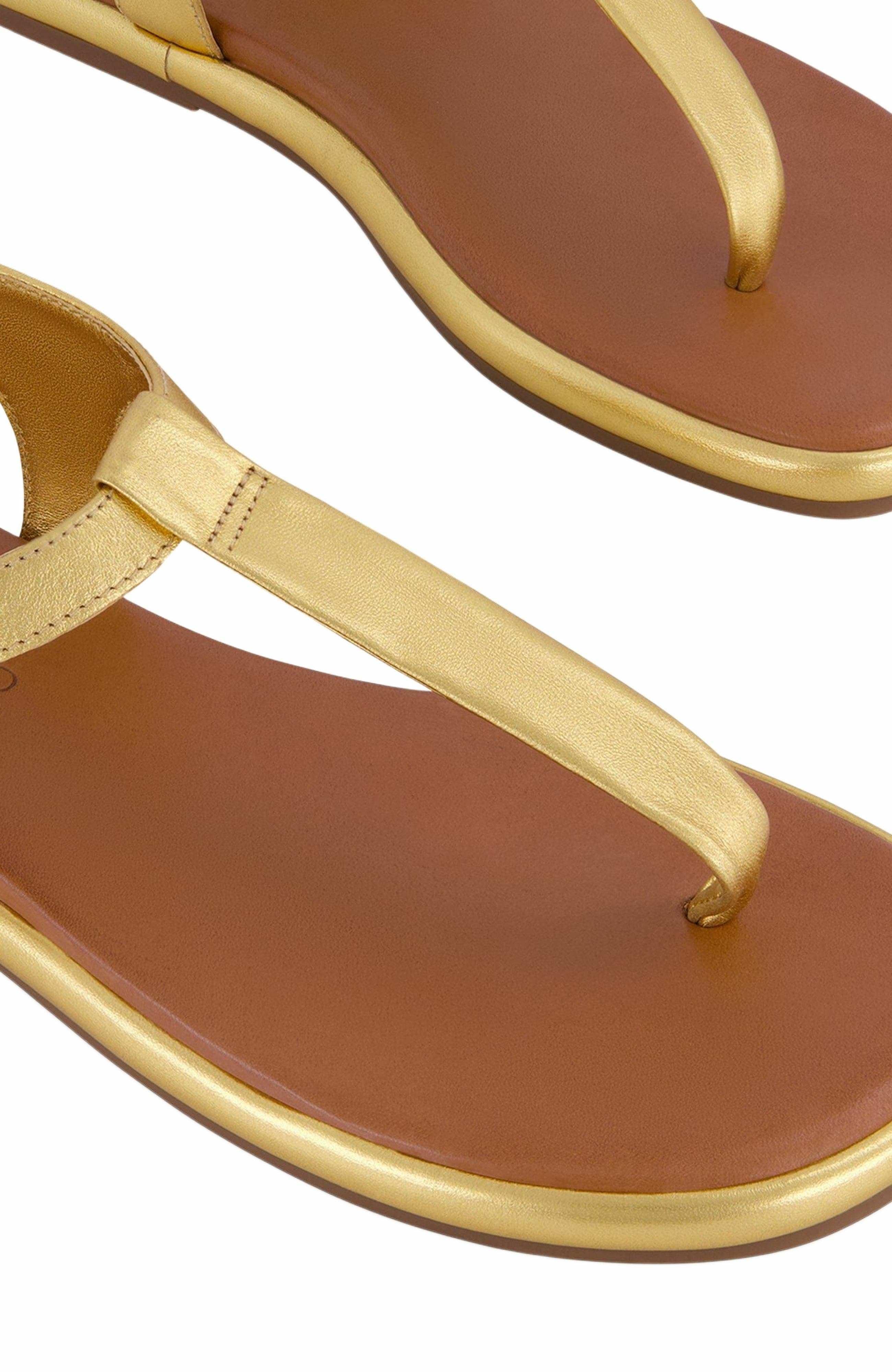 Bernardo Footwear Tucson T-Strap Sandal, Alternate, color, Gold