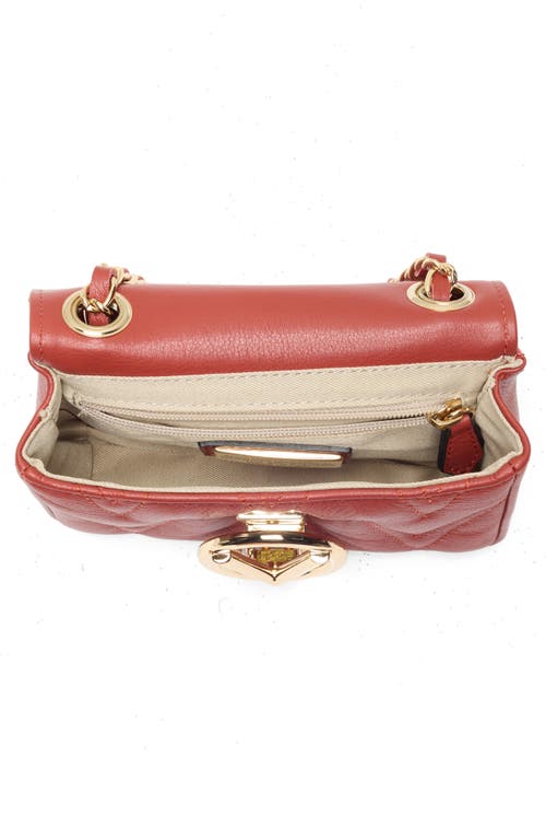 Valentino By Mario Valentino Chu Chu Diamond Quilt Crossbody Bag In Brown