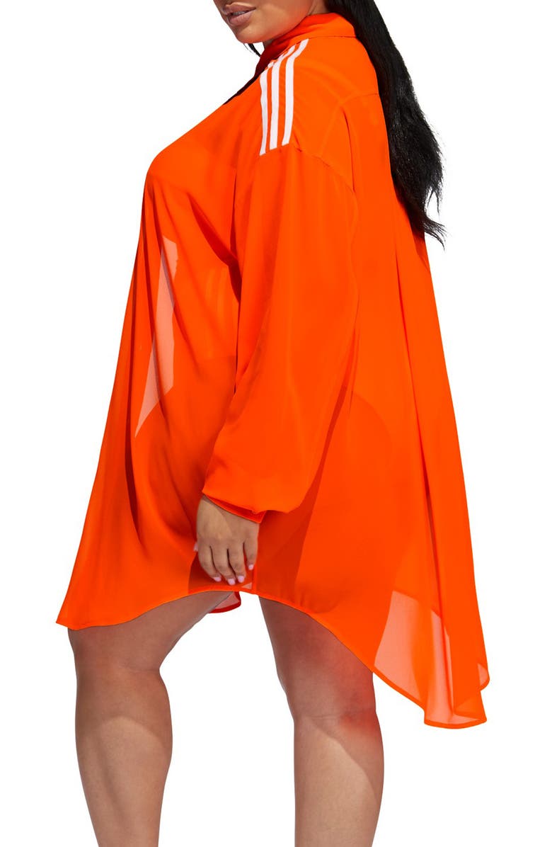 adidas x IVY PARK Sheer Cover-Up Shirt, Alternate, color, 