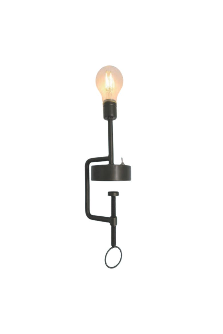 LED Clamp Wall Light, Main, color, Black
