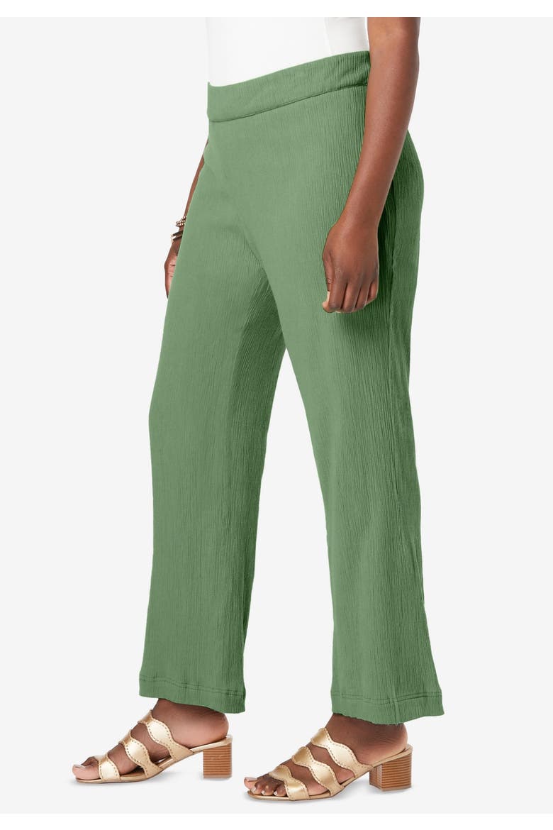 Wide Leg Gauze Pant, Alternate, color, OATMEAL