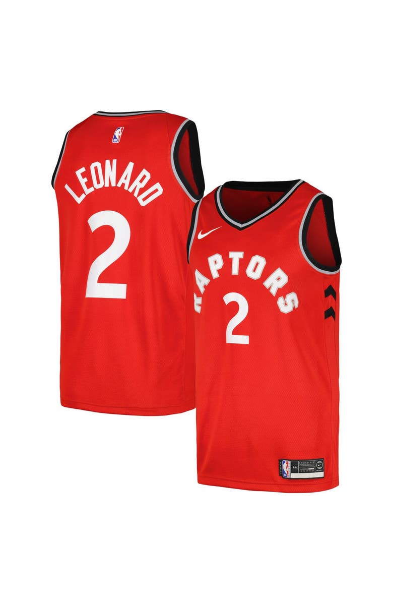 Nike Men's Nike Kawhi Leonard Red Toronto Raptors Swingman Player Jersey - Icon Edition, Main, color,
