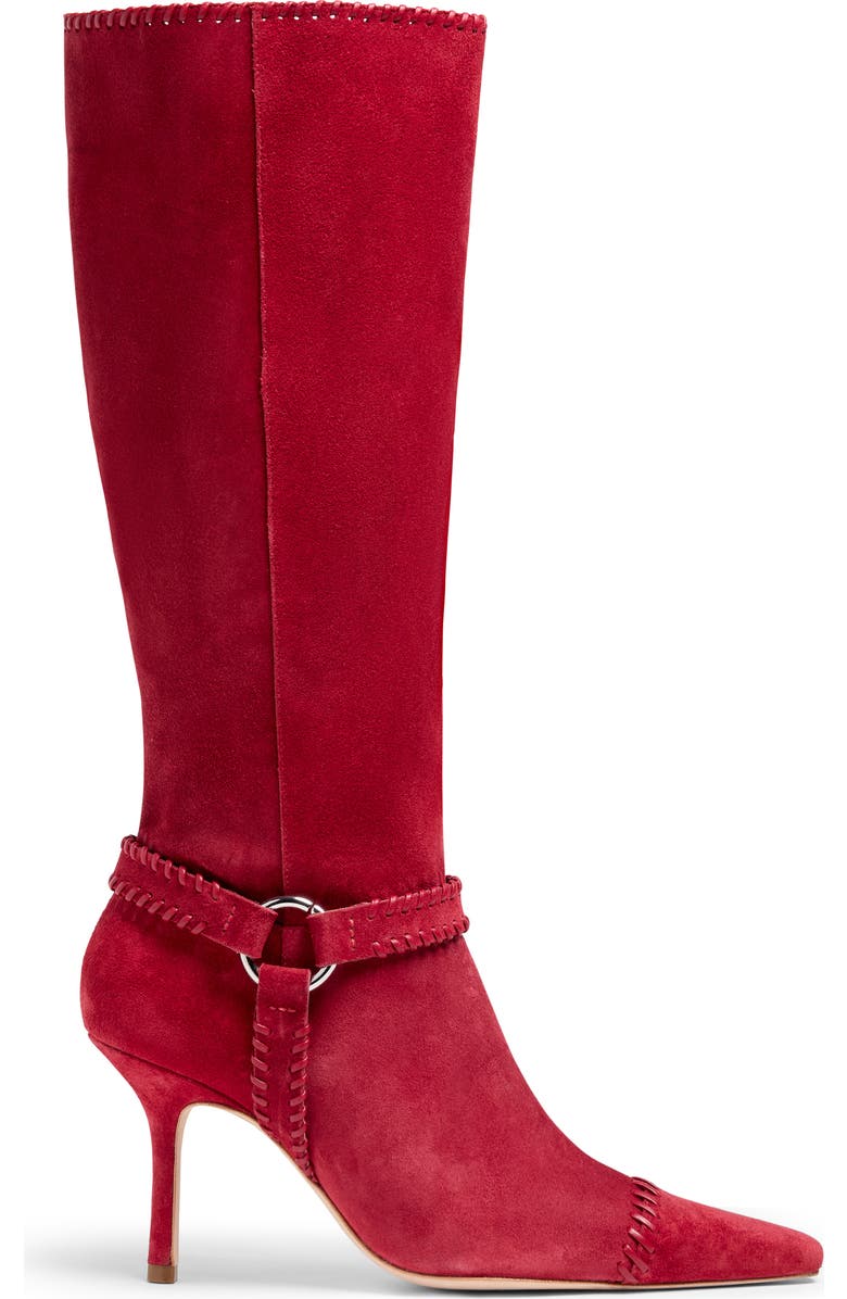 Cinq à Sept Whipstitch Knee High Boot, Alternate, color, Bordeaux