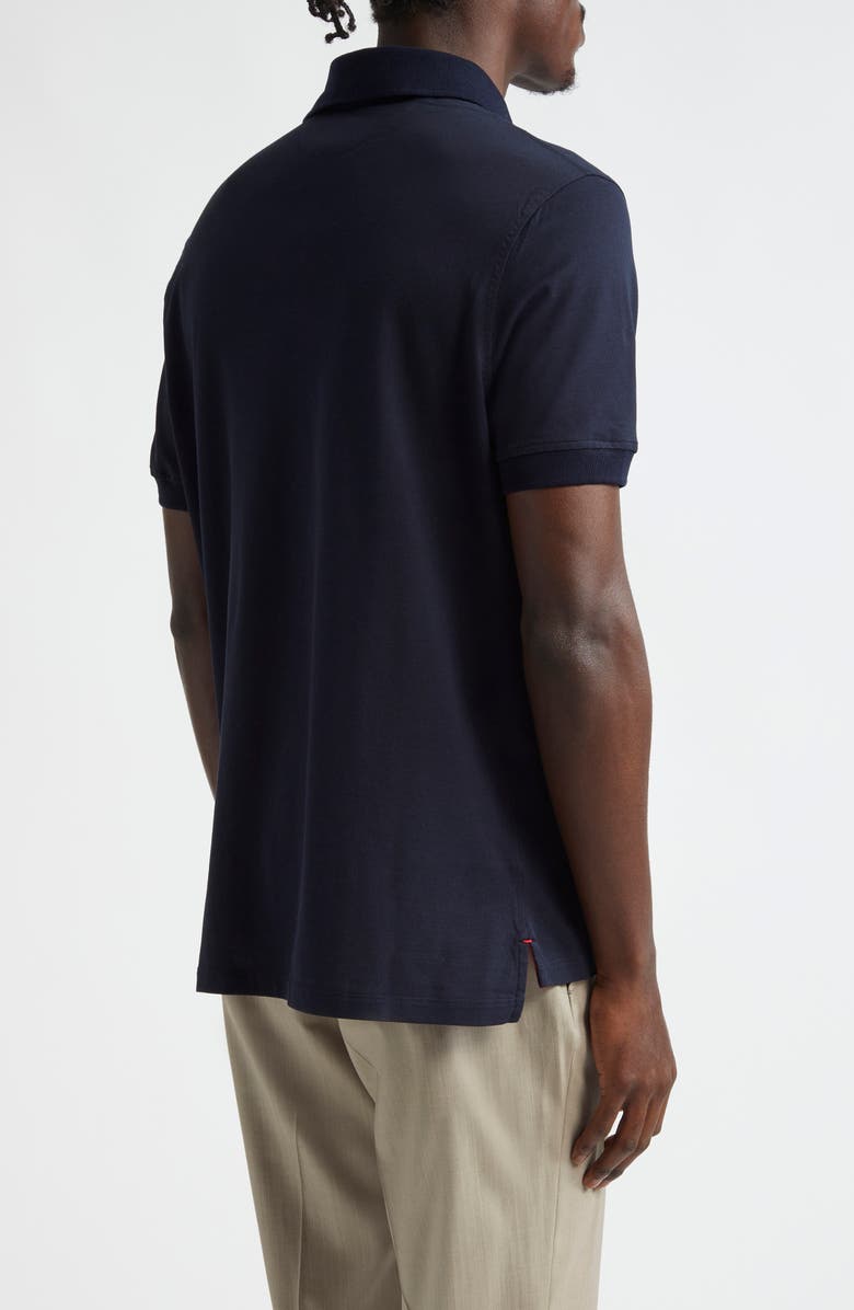 ISAIA The Logo Polo, Alternate, color, Navy
