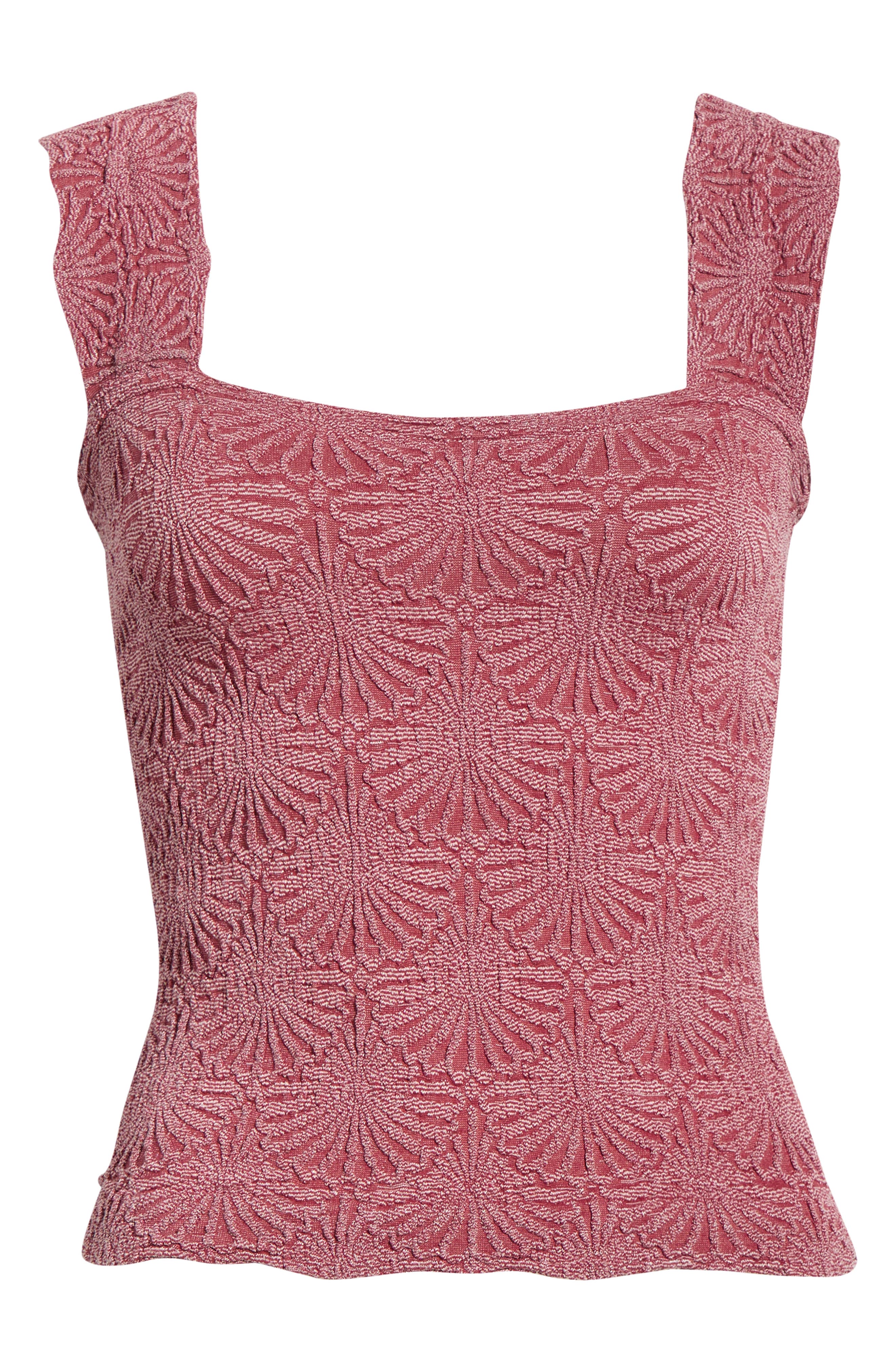 Free People Love Letter Floral Knit Camisole In Pink