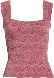 Free People Love Letter Floral Knit Camisole